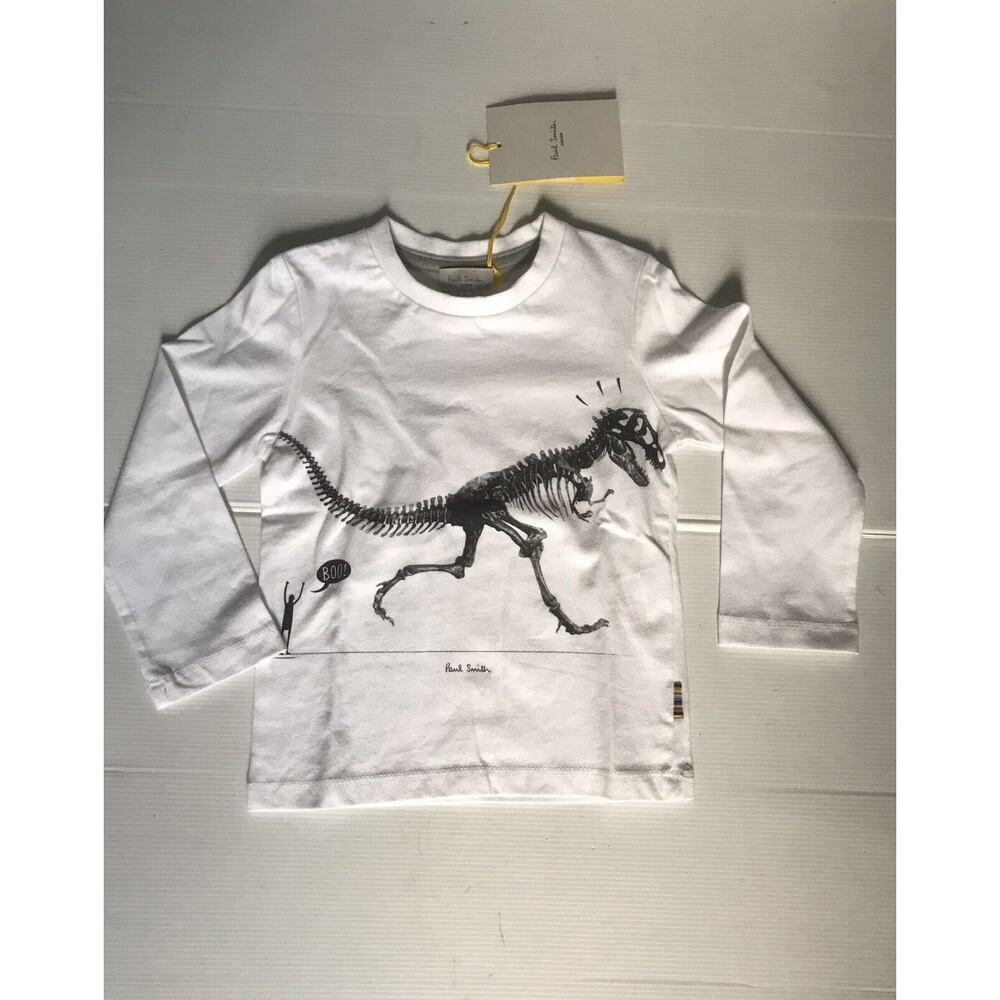 NWT PAUL SMITH JUNIOR boys Shirt Dinosaur Size 2 Years